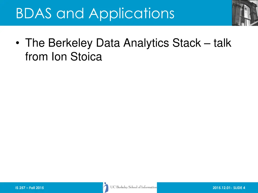 bdas and applications