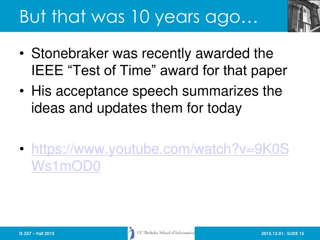 but that was 10 years ago