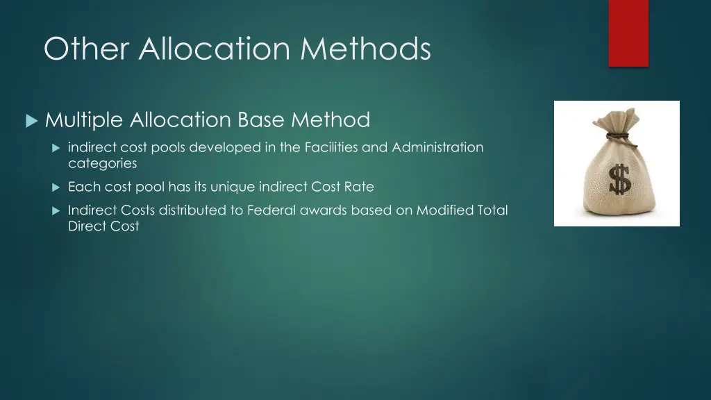 other allocation methods