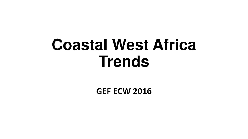 coastal west africa trends