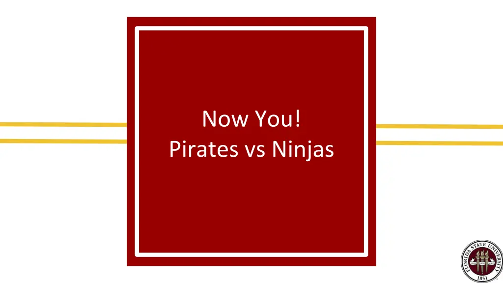 now you pirates vs ninjas