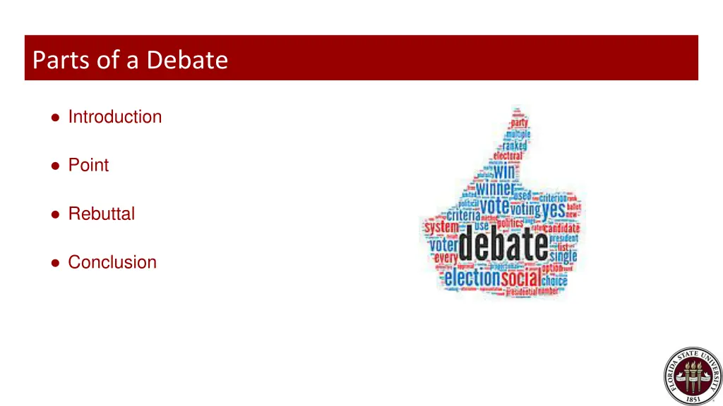 parts of a debate