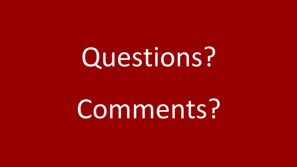 questions