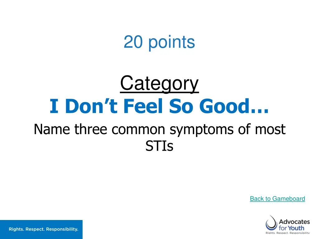20 points 4