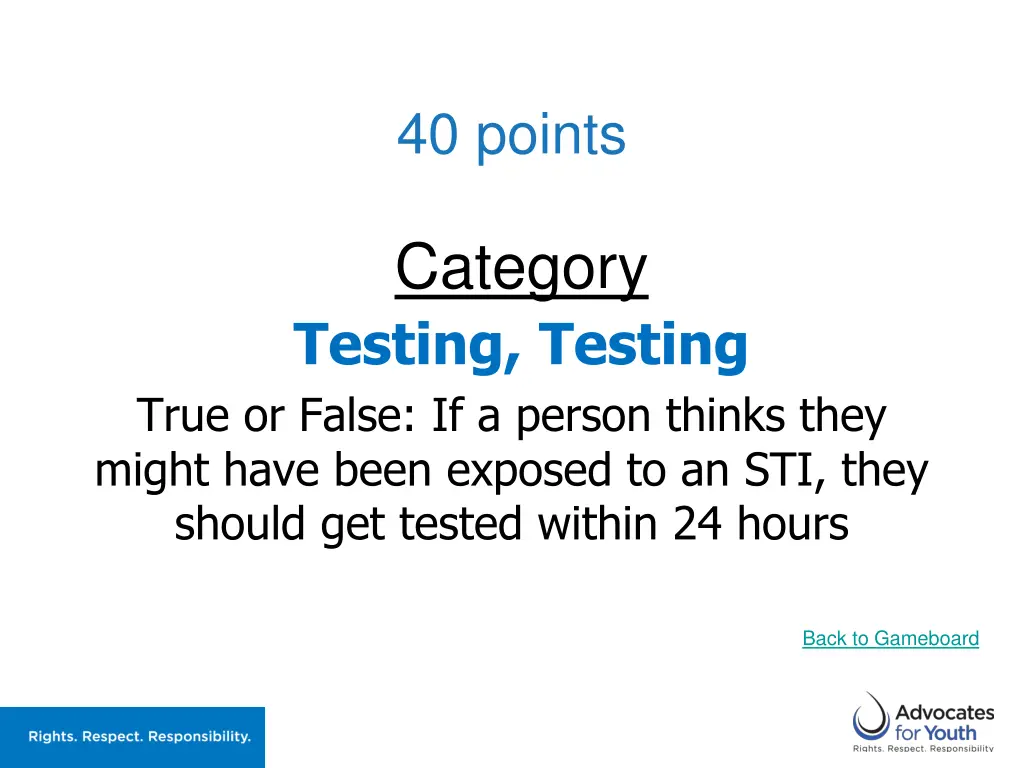 40 points 1
