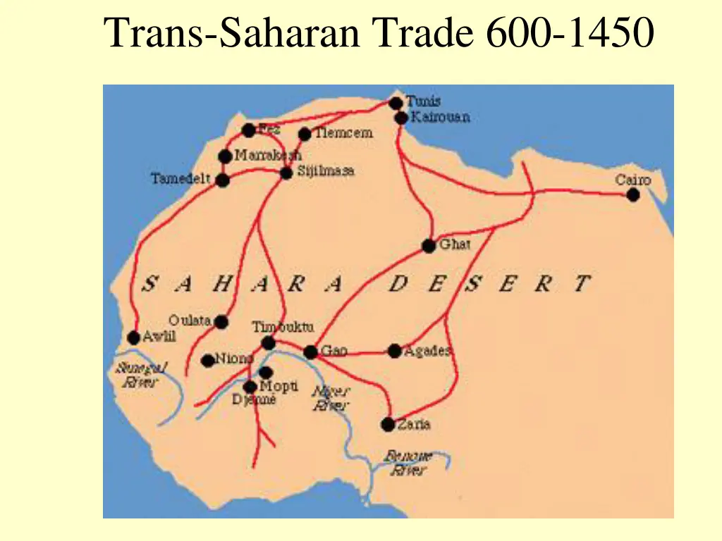 trans saharan trade 600 1450