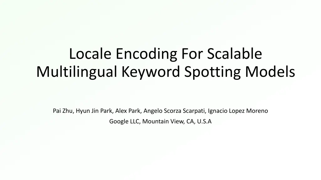 locale encoding for scalable multilingual keyword