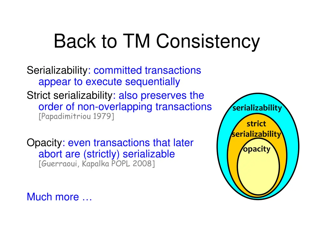 back to tm consistency 1