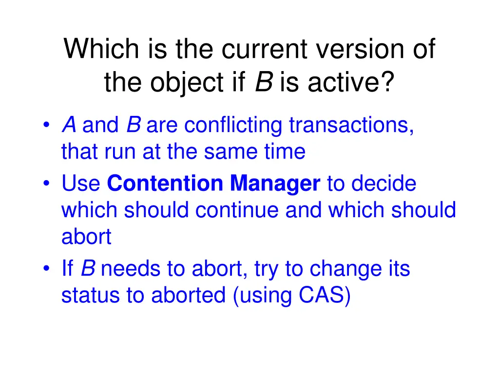 which is the current version of the object