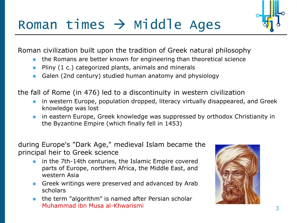 roman times middle ages