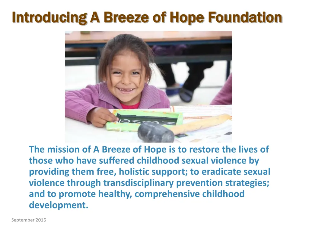 introducing introducing a breeze of hope