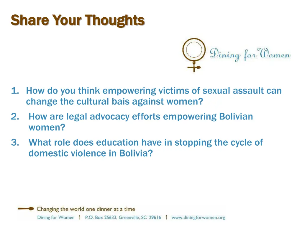 share your thoughts share your thoughts