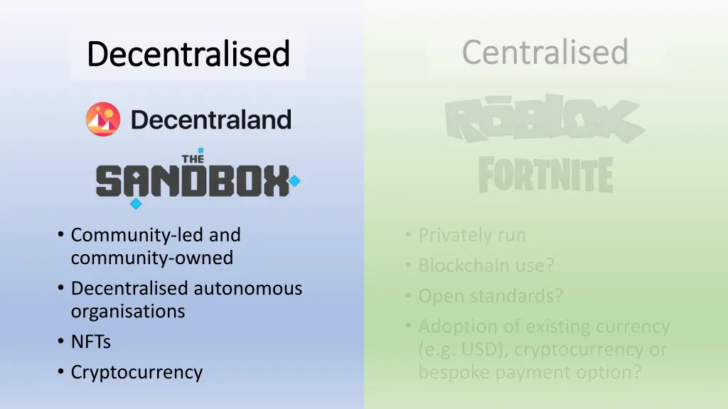 decentralised decentralised