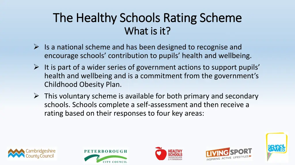 the healthy schools rating scheme the healthy
