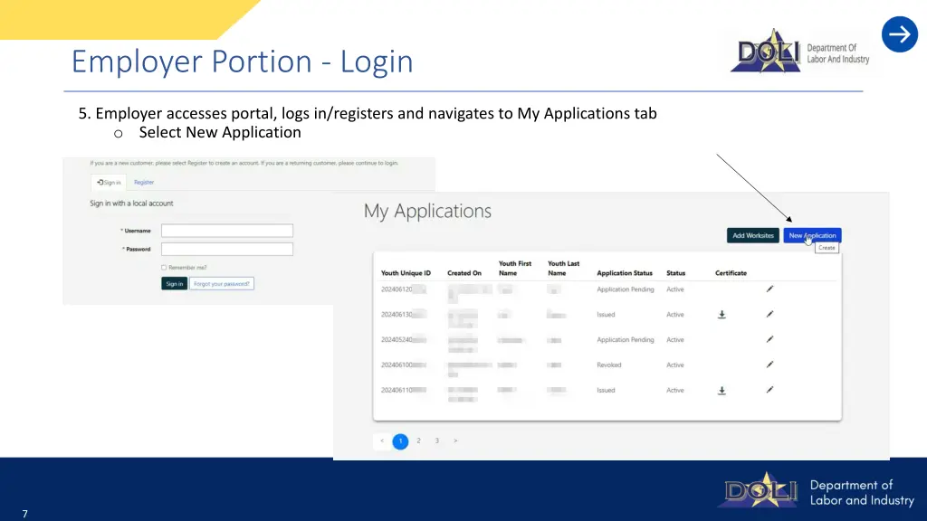 employer portion login