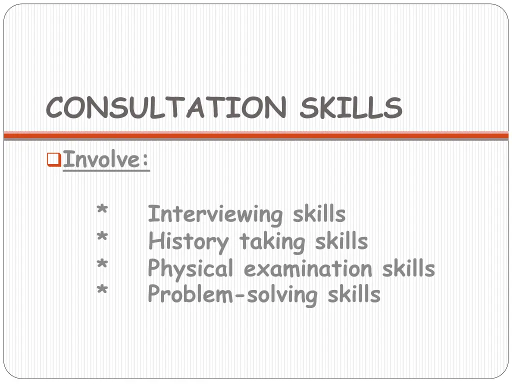 consultation skills