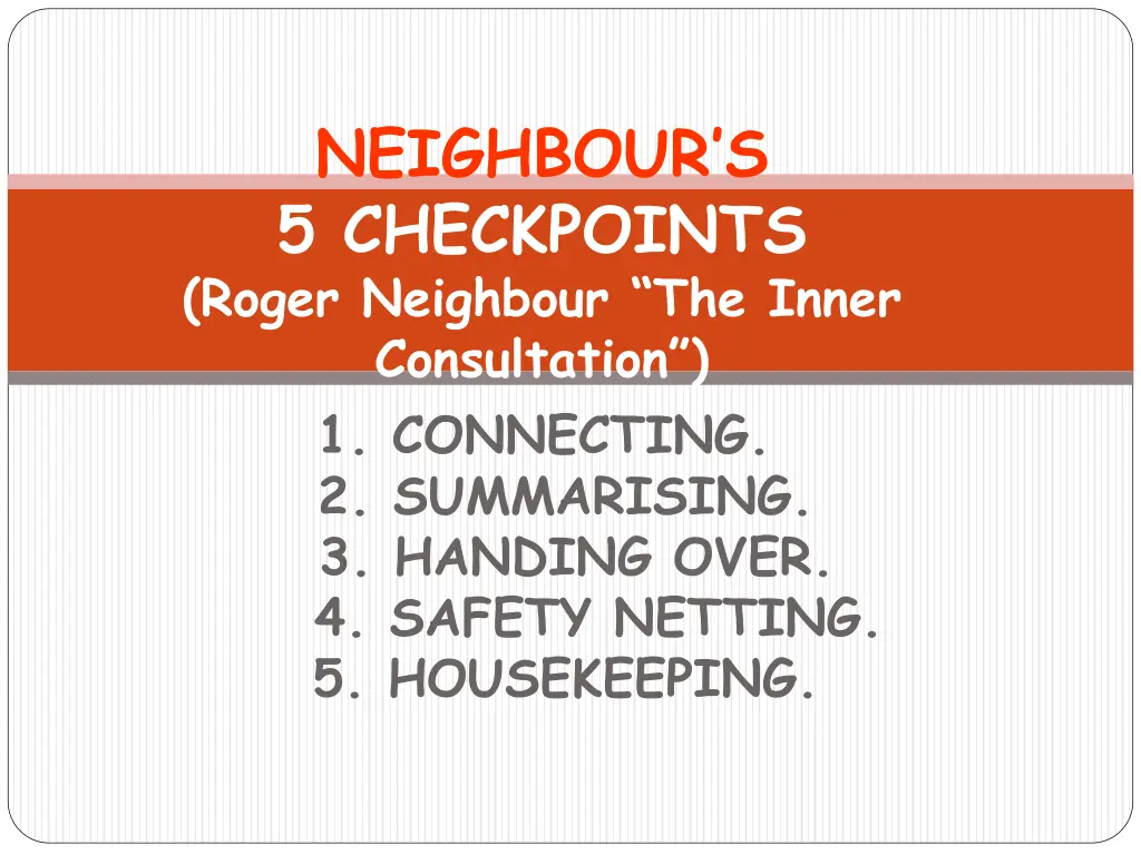 neighbour s 5 checkpoints roger neighbour