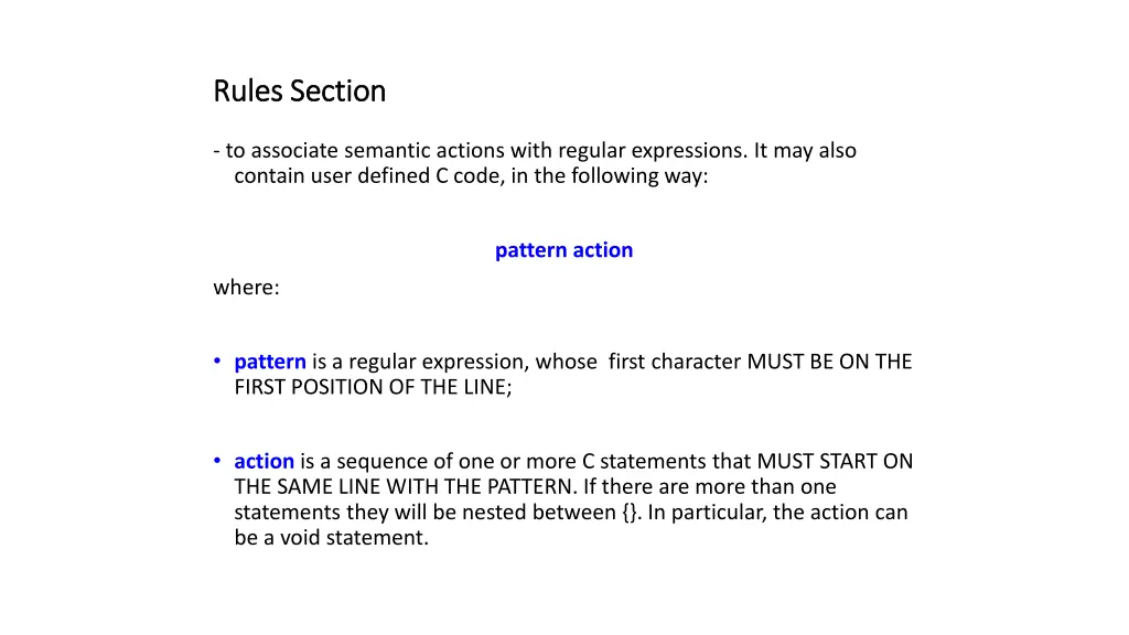 rules rules section section