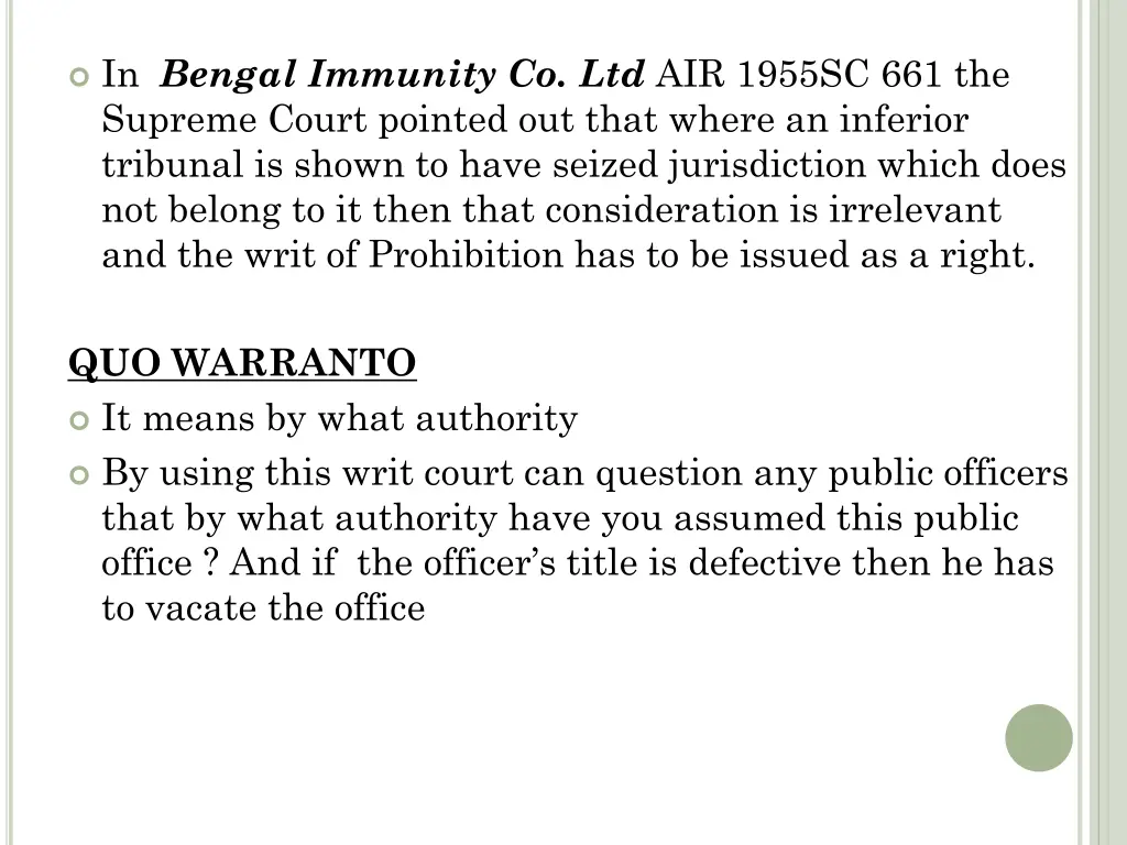 in bengal immunity co ltd air 1955sc