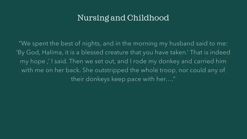 nursing and childhood 12