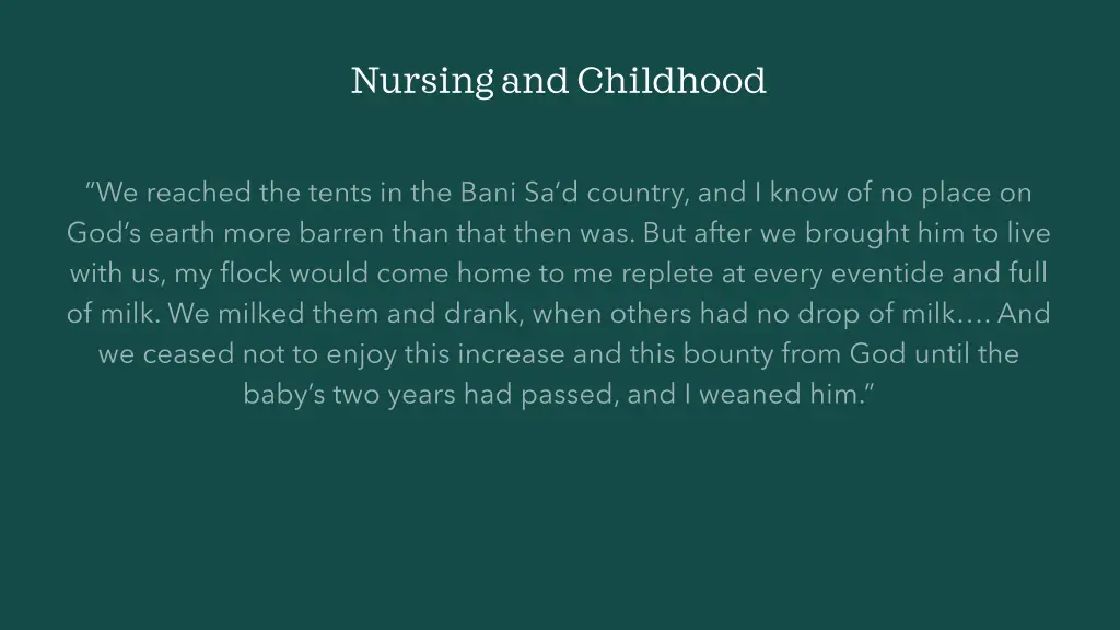 nursing and childhood 13