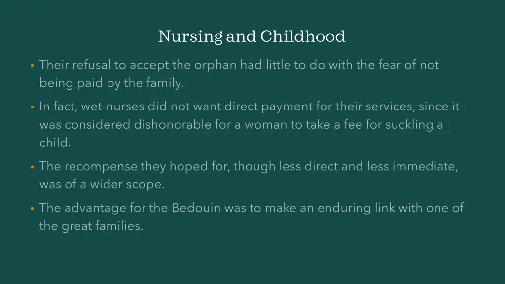 nursing and childhood 7