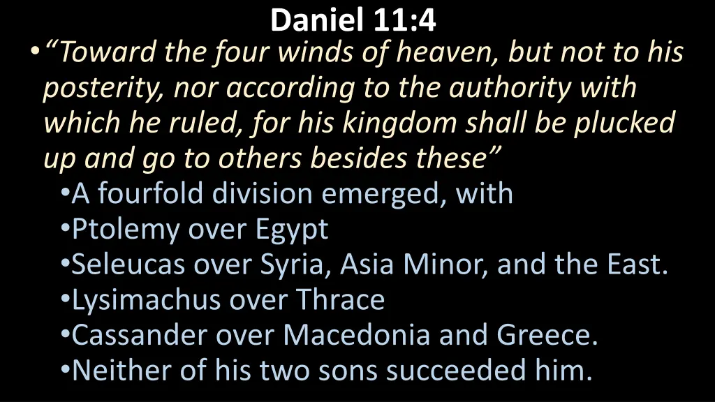 daniel 11 4 1