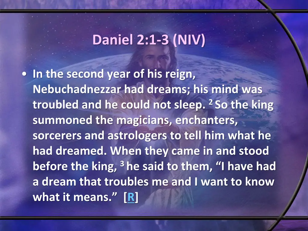daniel 2 1 3 niv