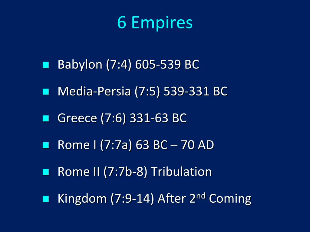 6 empires