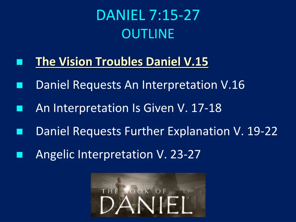 daniel 7 15 27 outline 1
