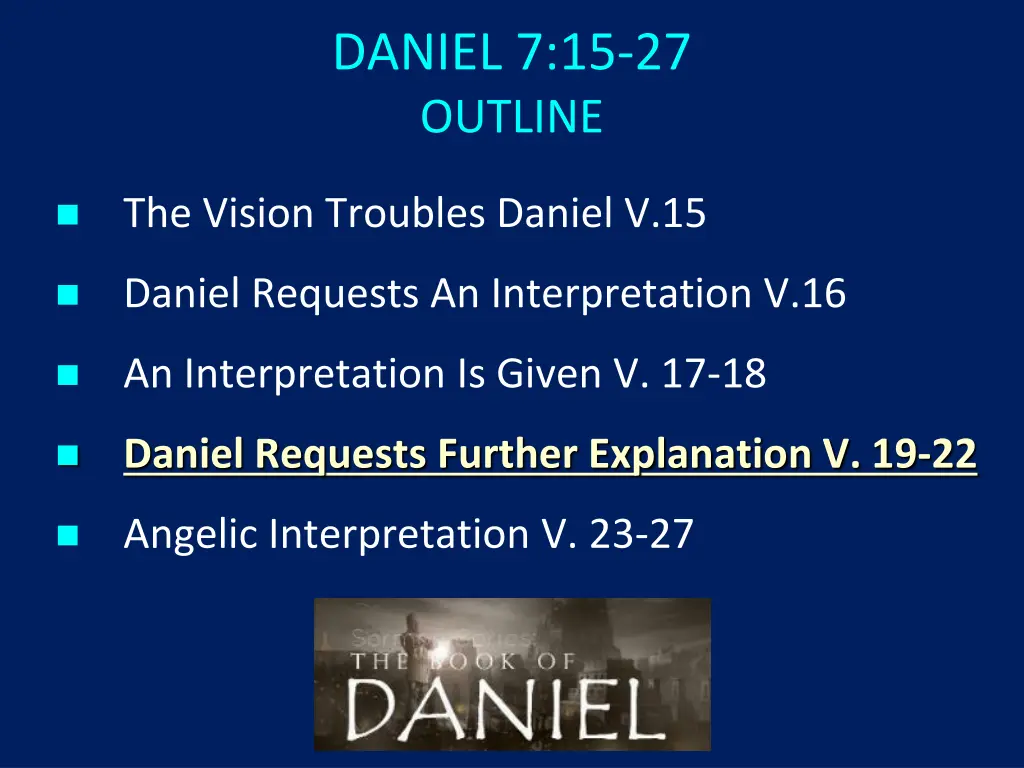 daniel 7 15 27 outline 4