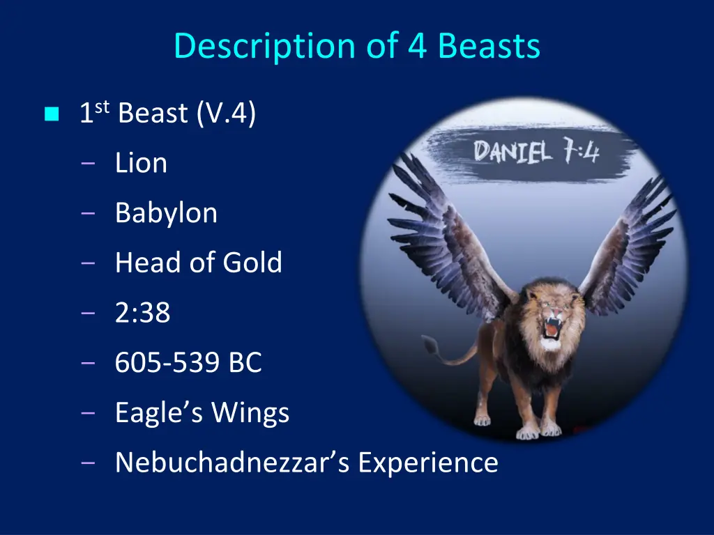 description of 4 beasts