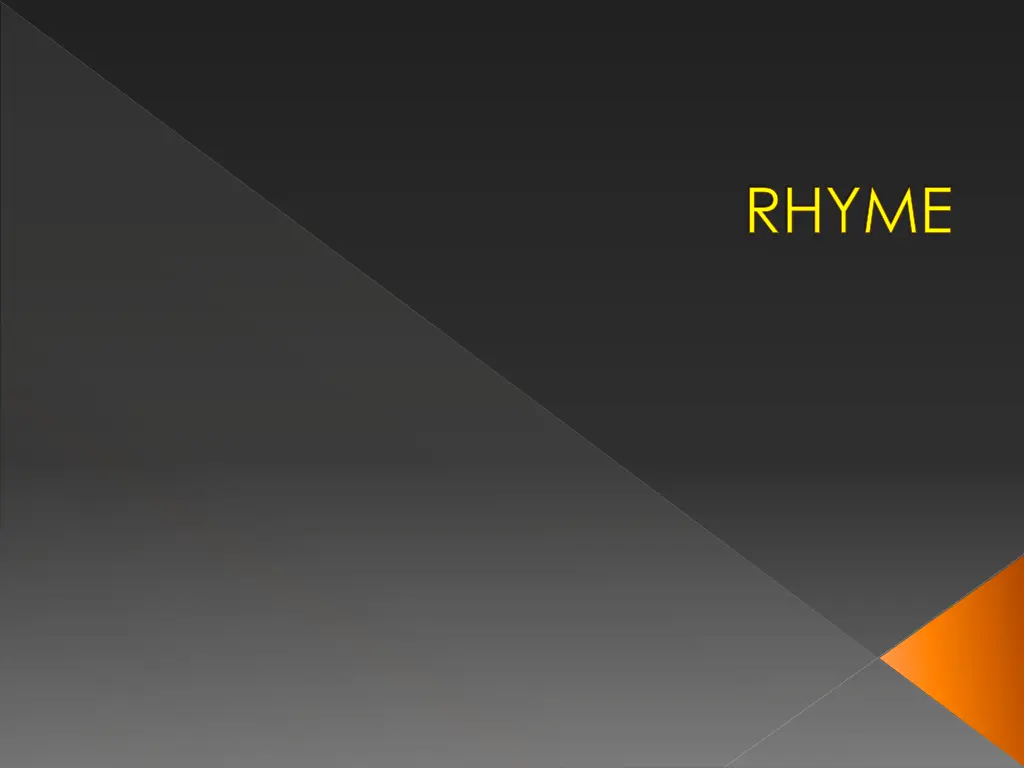 rhyme