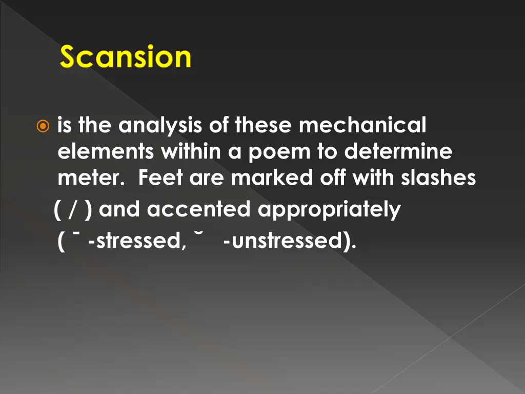 scansion