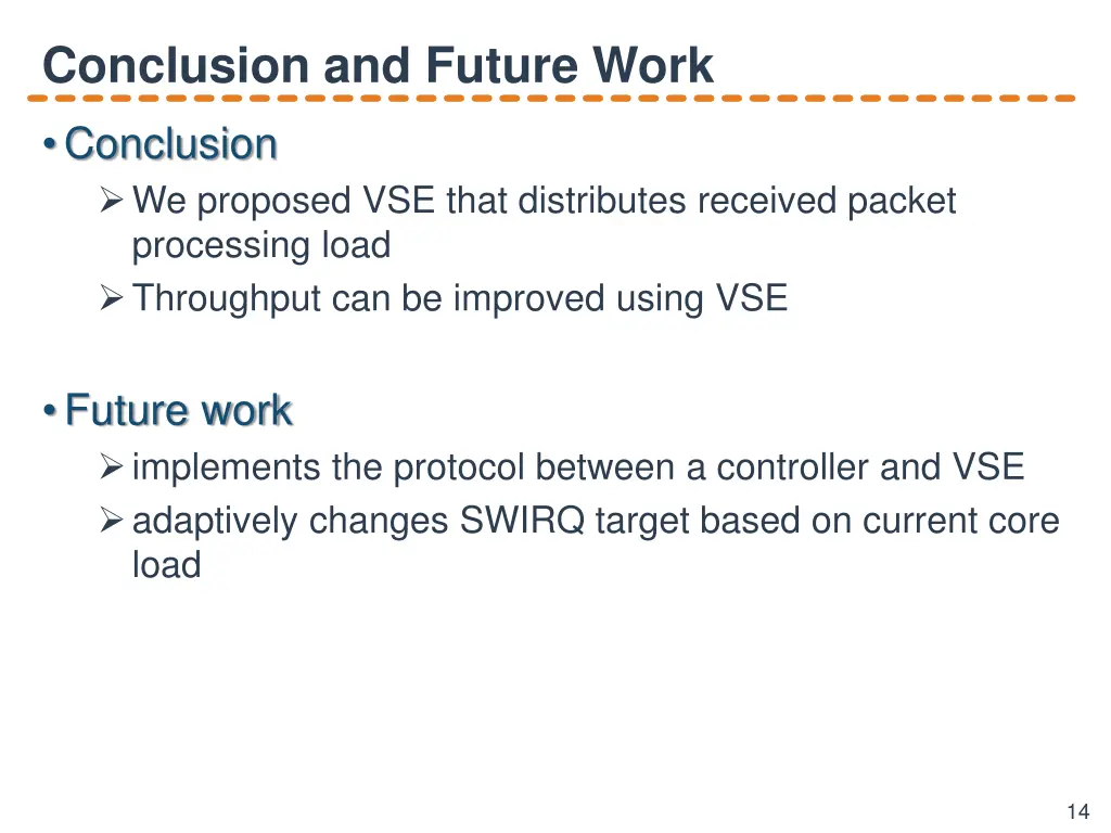 conclusion and future work