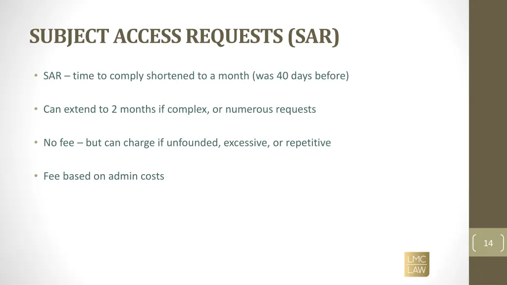 subject access requests sar
