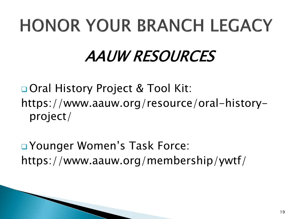 aauw resources