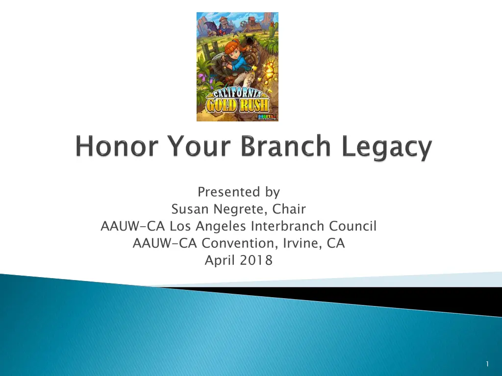 presented by susan negrete chair