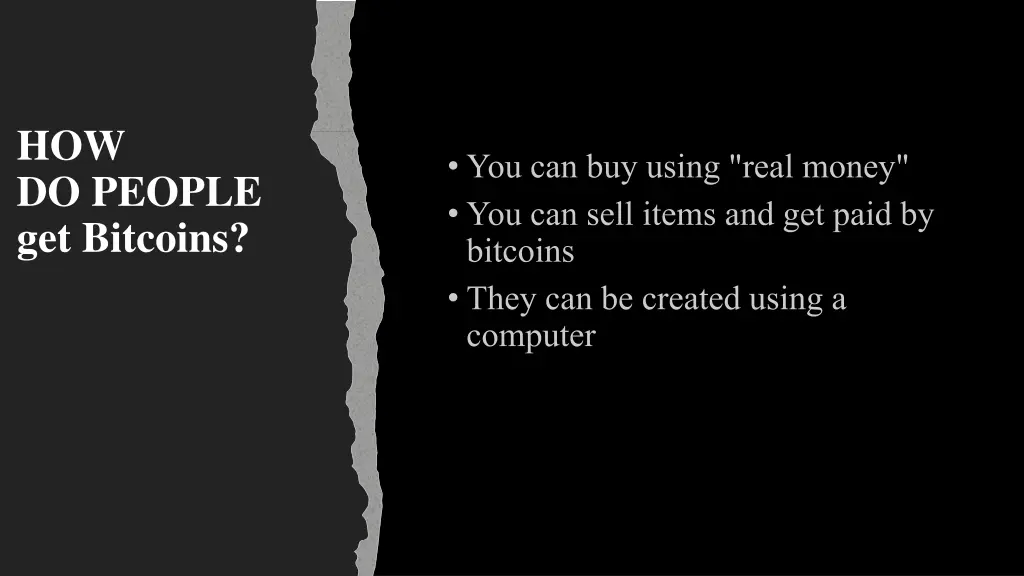 how do people get bitcoins