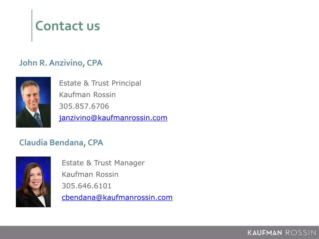 contact us