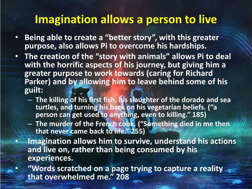 imagination allows a person to live