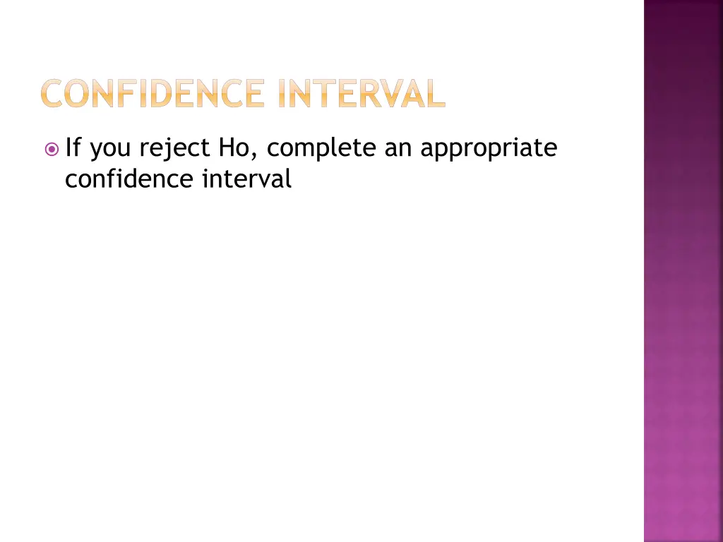 confidence interval