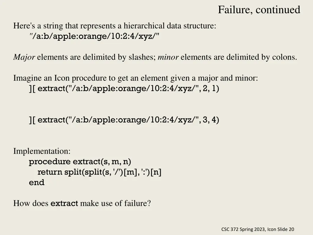 failure continued 1