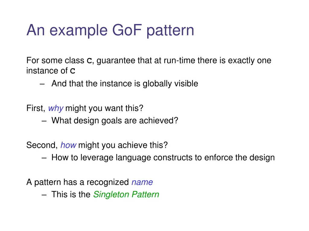 an example gof pattern