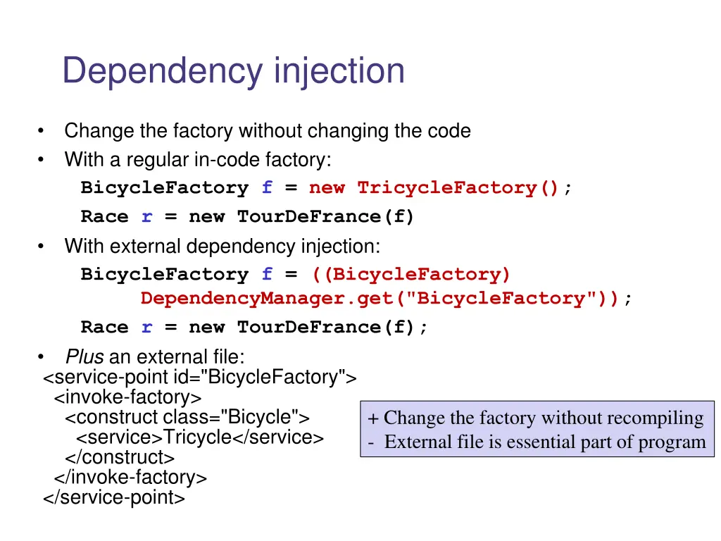 dependency injection