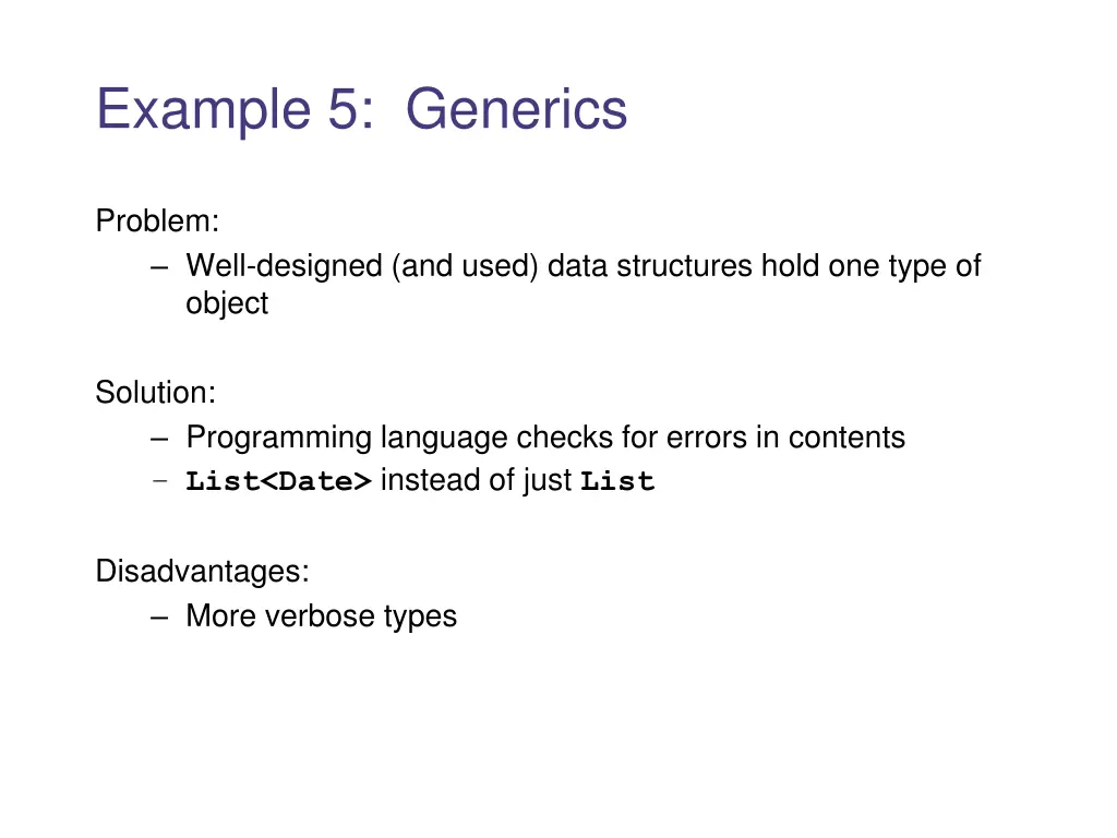 example 5 generics