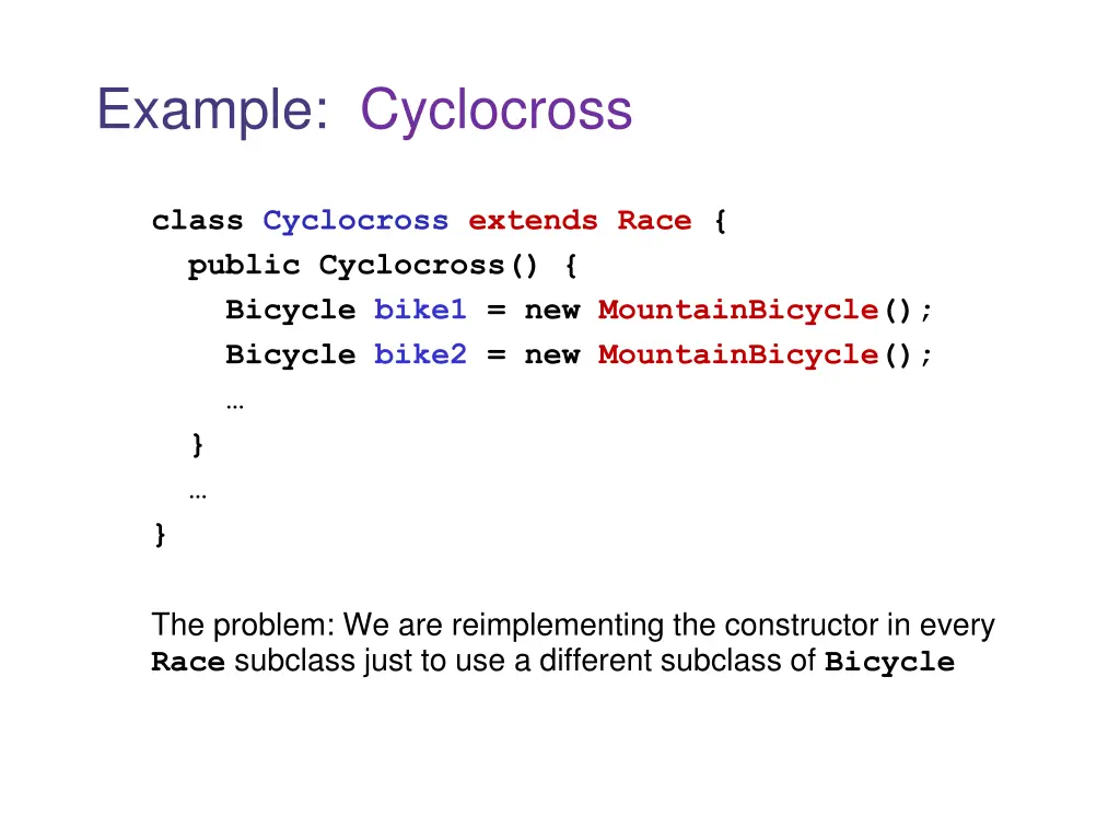 example cyclocross