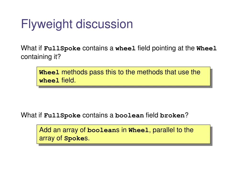 flyweight discussion