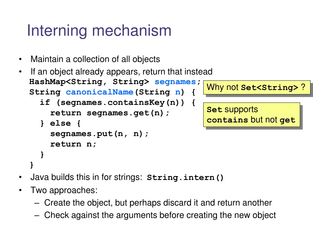 interning mechanism