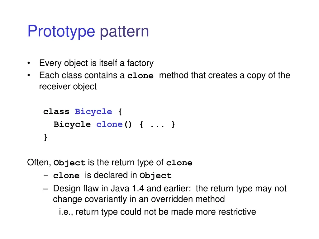 prototype pattern